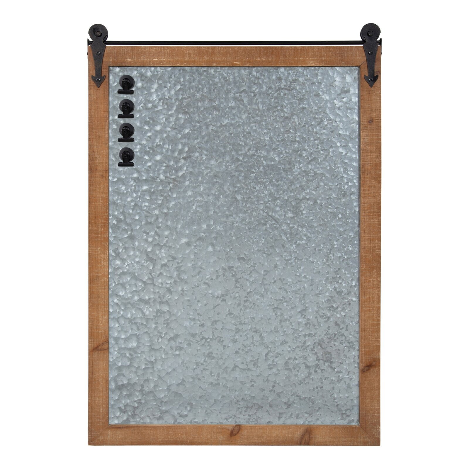 Herrman Modern Farmhouse Barn Door Magnetic Wall Mounted Board