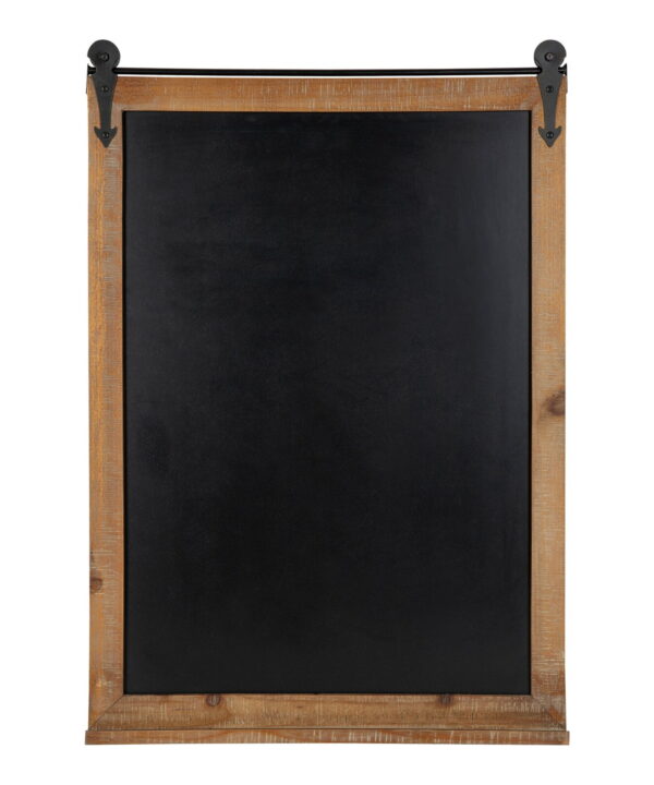 Herrman Farmhouse Barn Door Wall Mounted Chalkboard