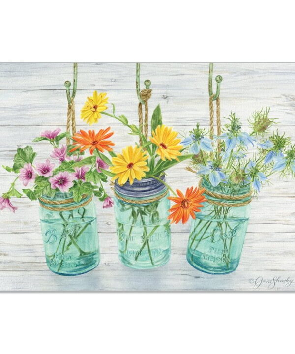 Oglesby Flowering Herbs Comfort Anti-Fatigue Farmhouse Mat