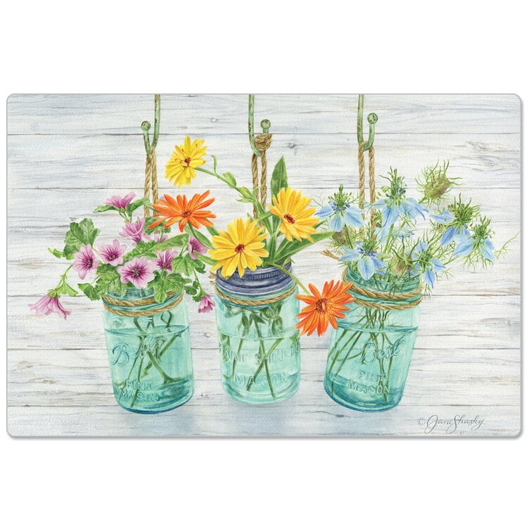 Oglesby Flowering Herbs Comfort Anti-Fatigue Farmhouse Mat