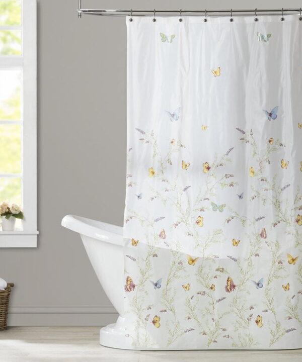 Rohde Floral PEVA Single Shower Curtain
