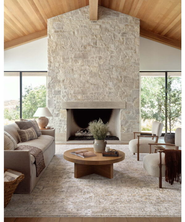 Amber Lewis x Loloi Alie Gold / Beige Area Rug