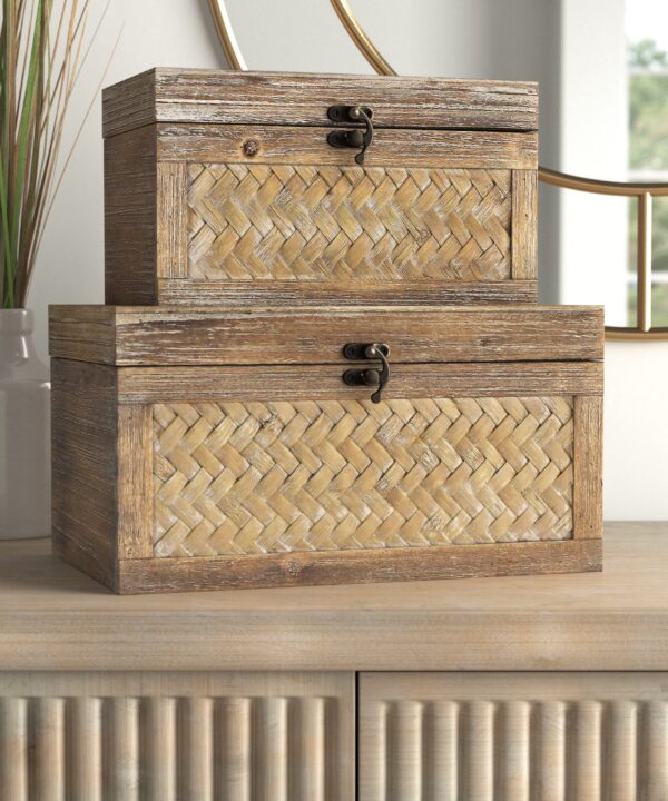Rana Malani Wooden 2 Piece Box Set