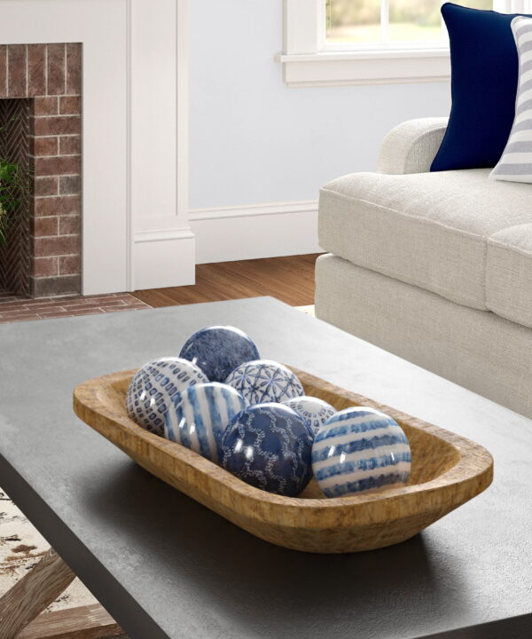 Tulon Handmade Wood Decorative Bowl