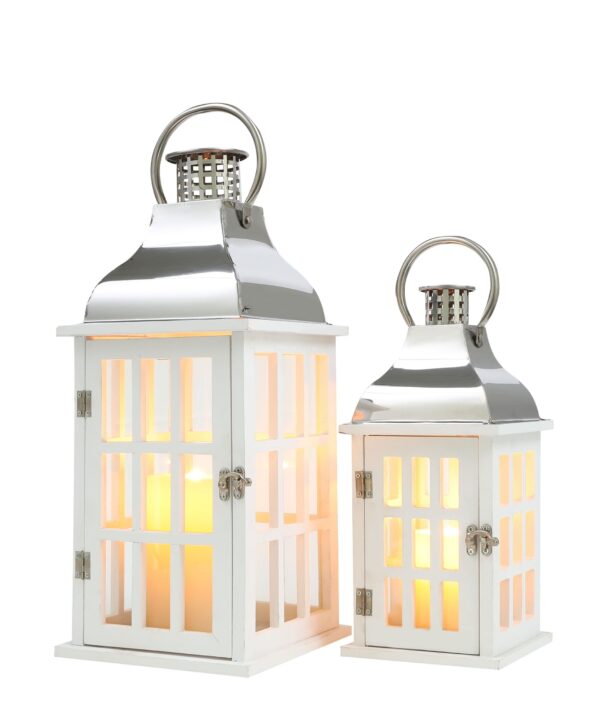 2 Piece Tabletop Lantern Set
