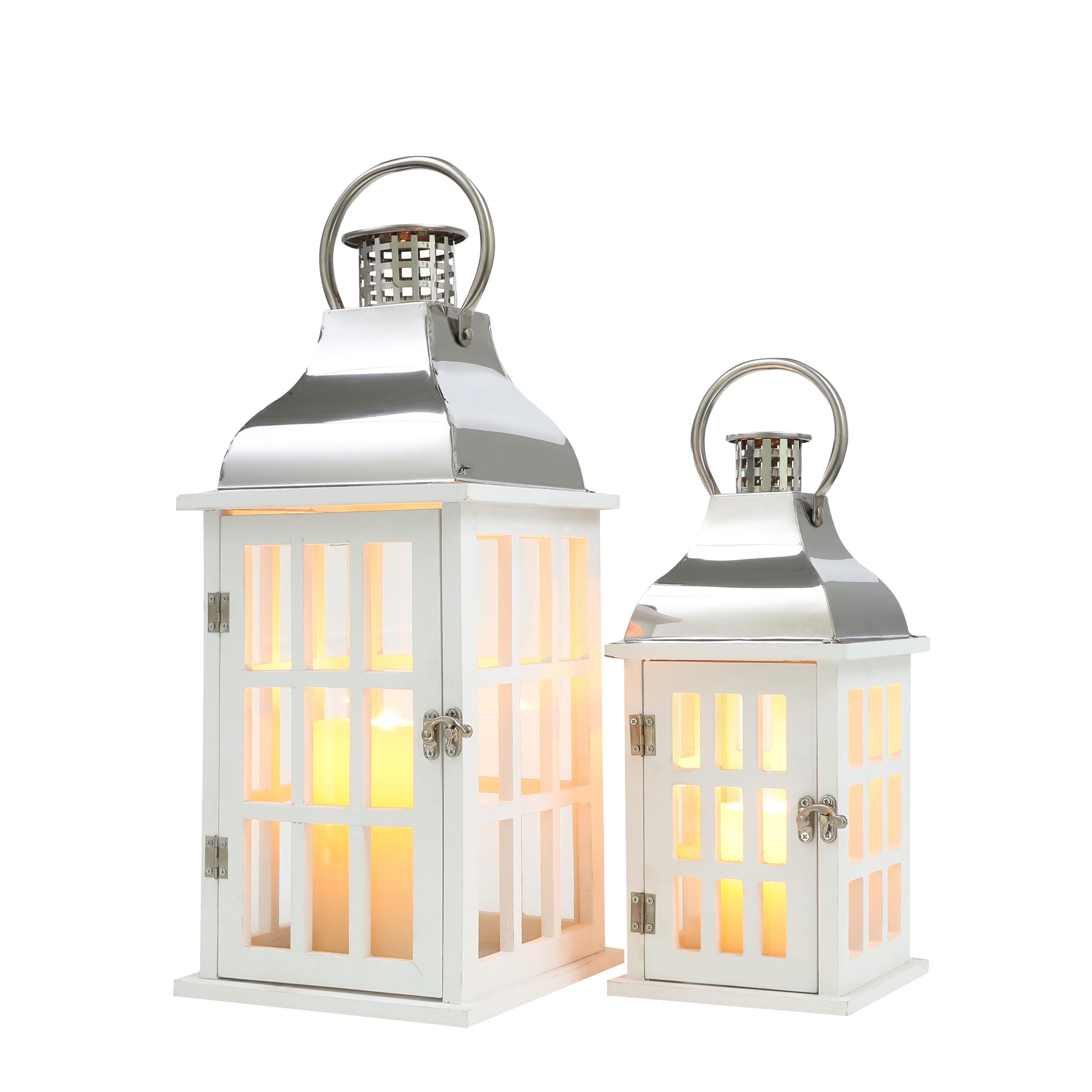 2 Piece Tabletop Lantern Set