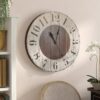 Bourland Solid Wood Wall Clock