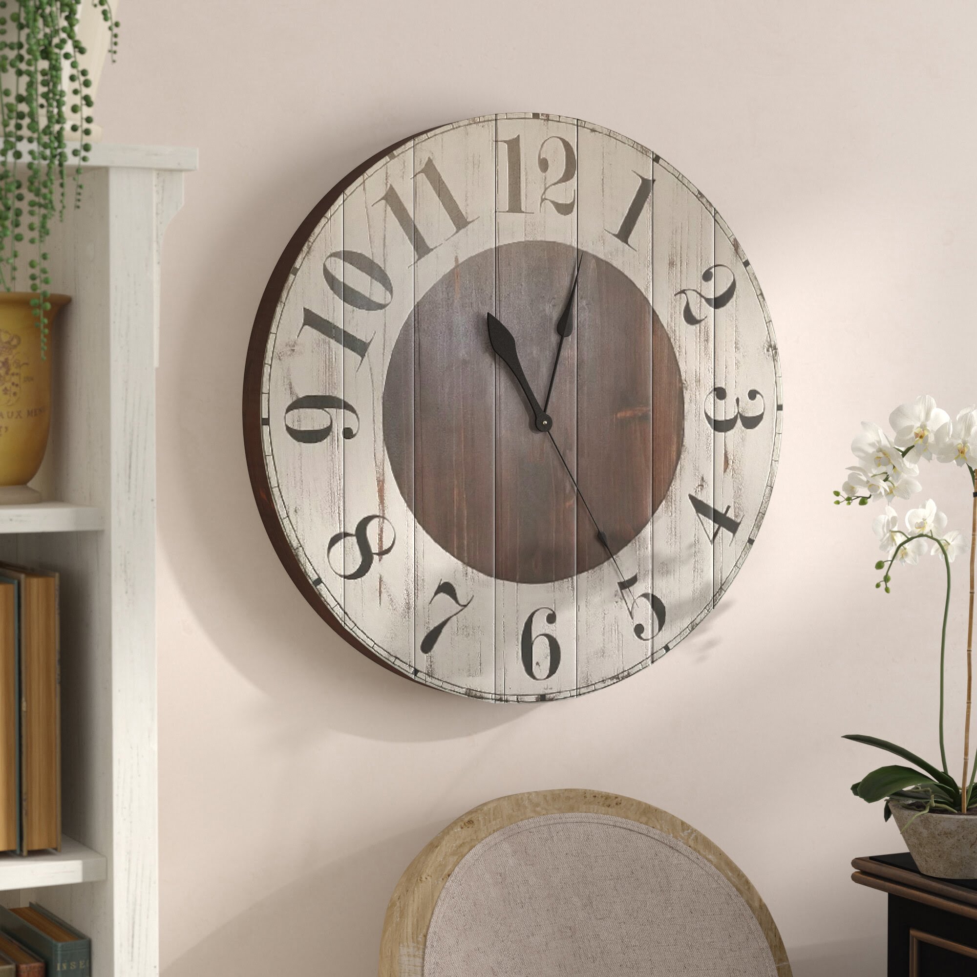 Brassfield Wood Wall Clock