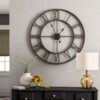 Bourland Solid Wood Wall Clock
