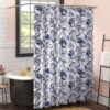 Surikova Cotton Patchwork Single Shower Curtain Surikova Cotton Patchwork Single Shower Curtain