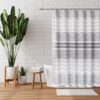 100% Cotton Patchwork Single Shower Curtain