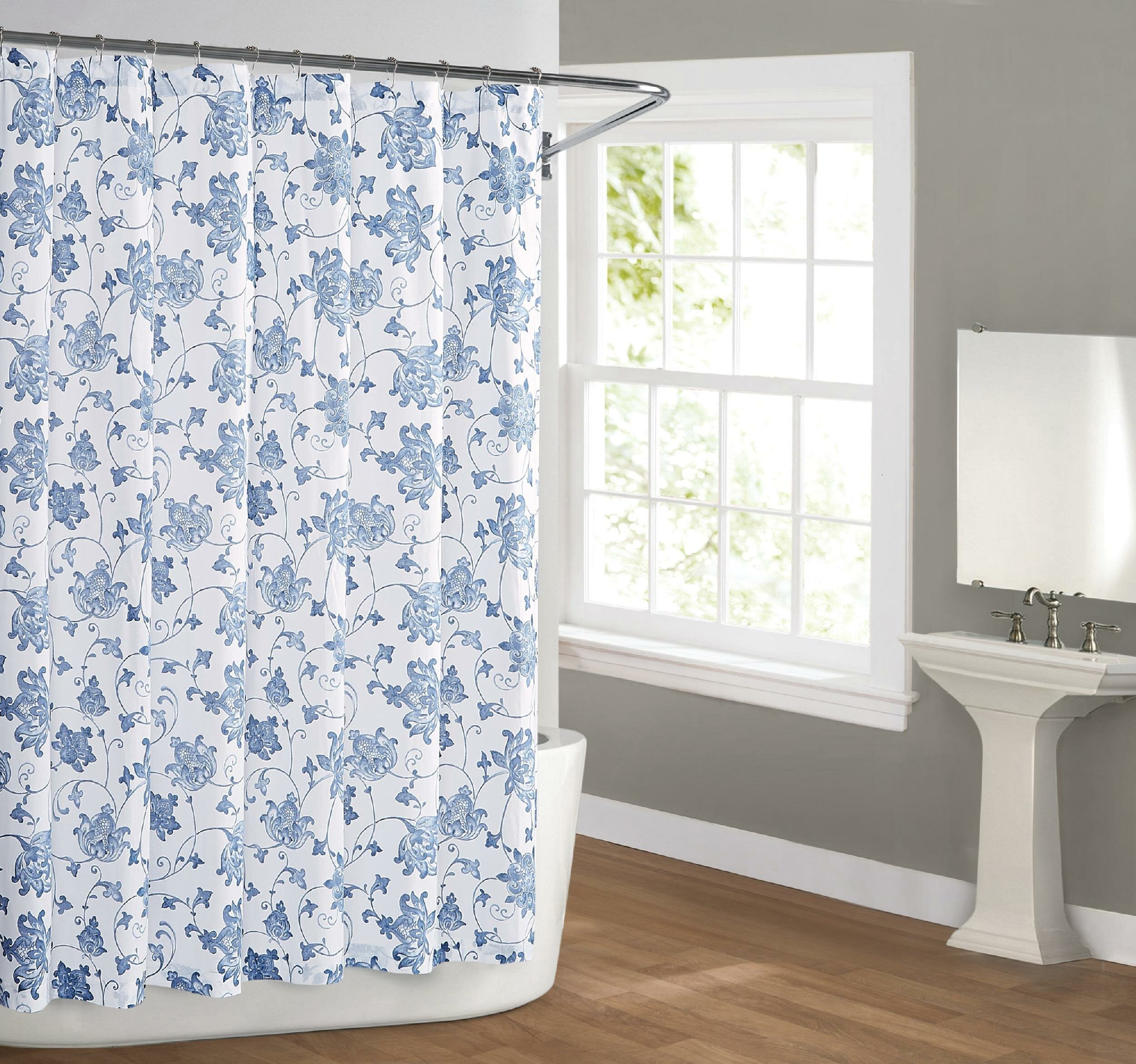 Aguila Bloom Cotton Single Shower Curtain