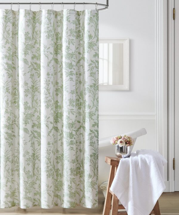 Natalie Cotton Floral Single Shower Curtain