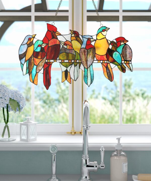 Tiffany Glass Window Panel