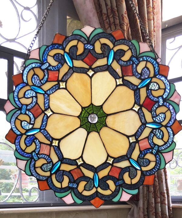 Tiffany-Glass Window Panel