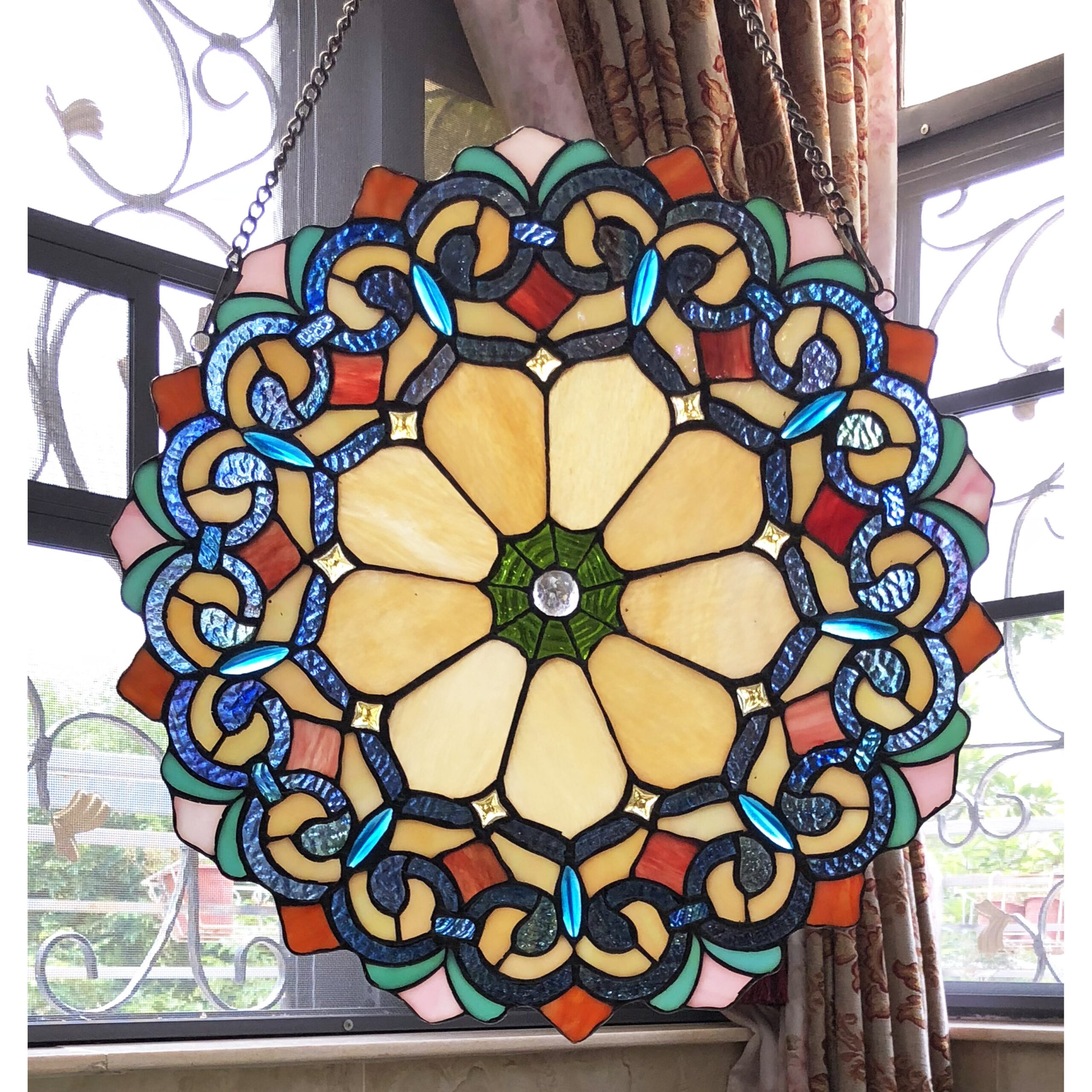 Tiffany-Glass Window Panel