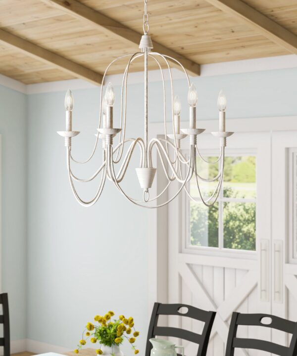 Resler 6 - Light Dimmable Empire Chandelier