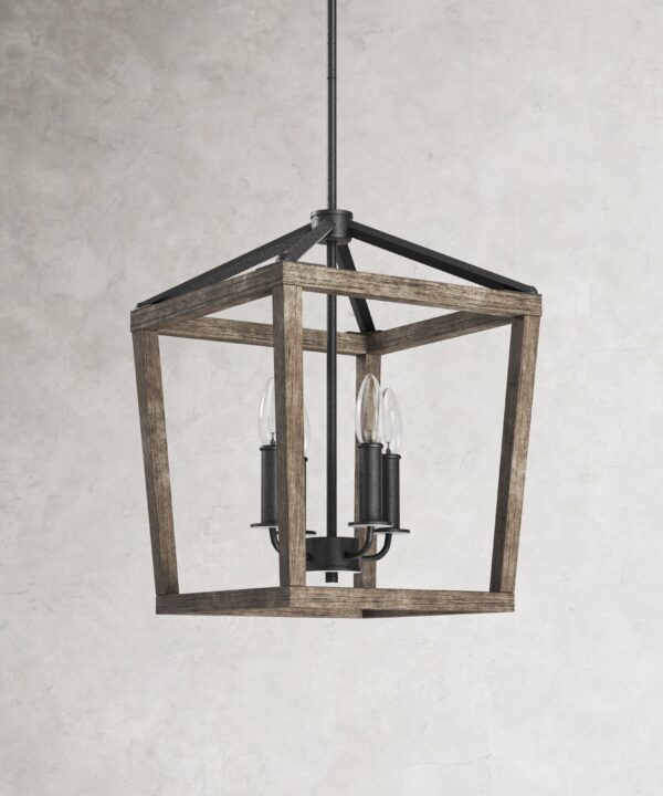 Dormody 4 - Light Dimmable Lantern Geometric Chandelier
