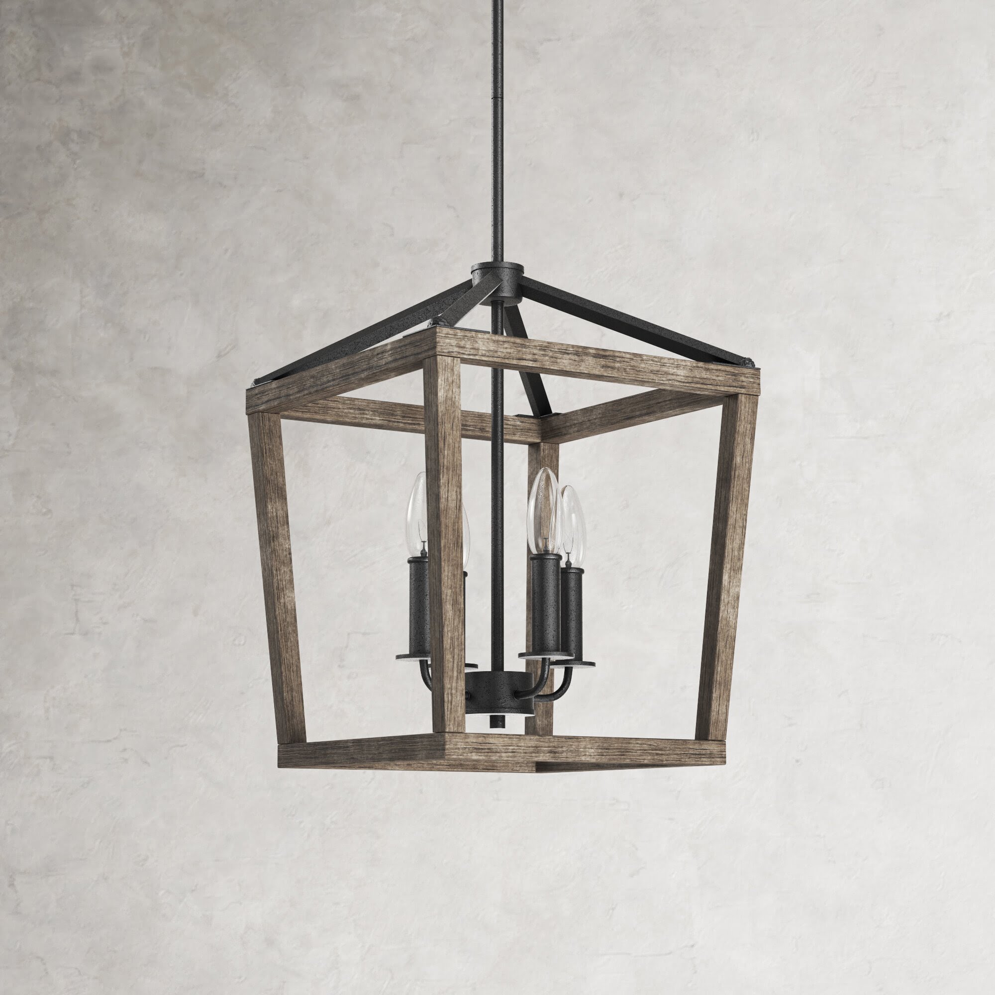 Dormody 4 - Light Dimmable Lantern Geometric Chandelier