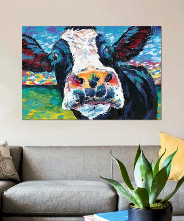 Curious Cow II by Carolee Vitaletti - Gallery-Wrapped Canvas Giclée on Canvas