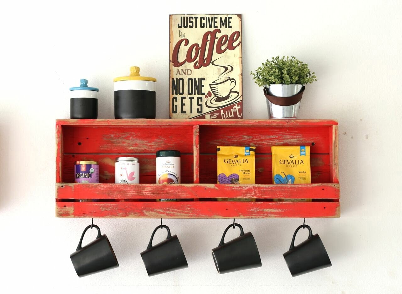 Beebe 2 Piece Solid Wood Accent Shelf with Hooks