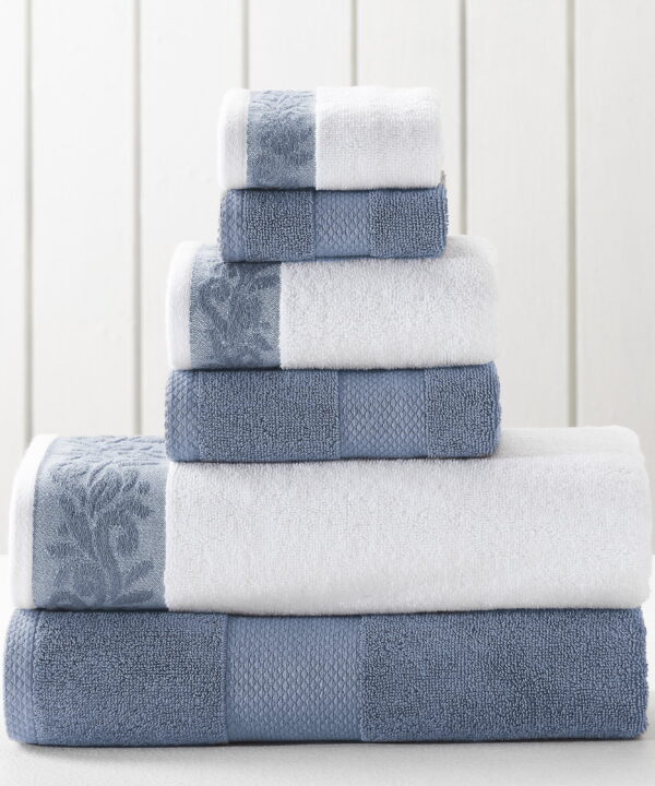 Carlock 6 Piece 100% Cotton Towel Set