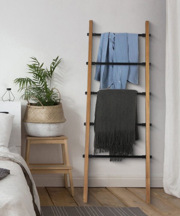 59'' Tall Solid Wood Blanket Ladder
