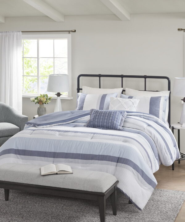Allegany 3 Piece Jacquard Duvet Cover Set