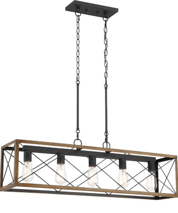 Evys 5 - Light Kitchen Island Linear Pendant