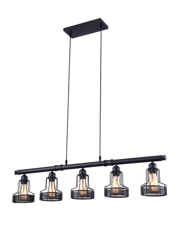 Emert 5 - Light Kitchen Island Linear Pendant