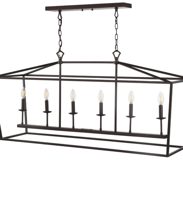 Joree 6 - Light Kitchen Island Linear Pendant