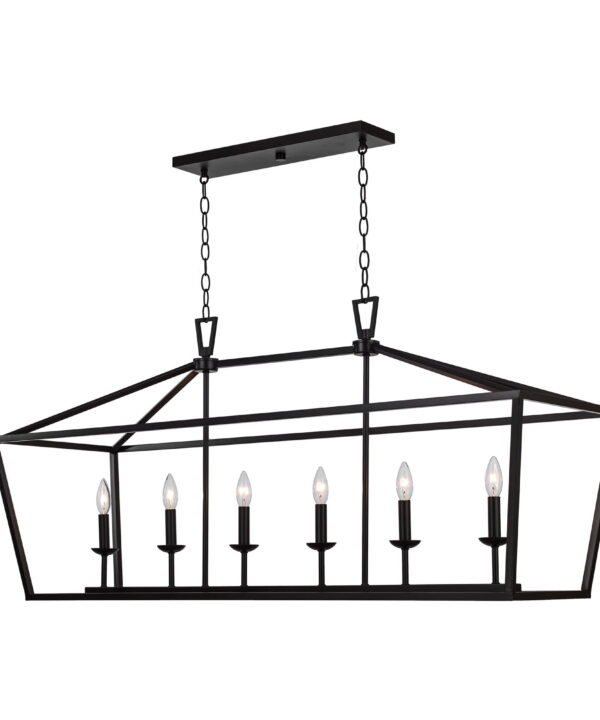 Neuhaus 6 - Light Dimmable Kitchen Island Geometric Chandelier