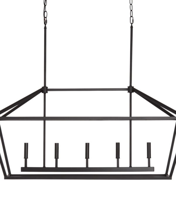 Glenhaven 5 - Light Kitchen Island Linear Pendant