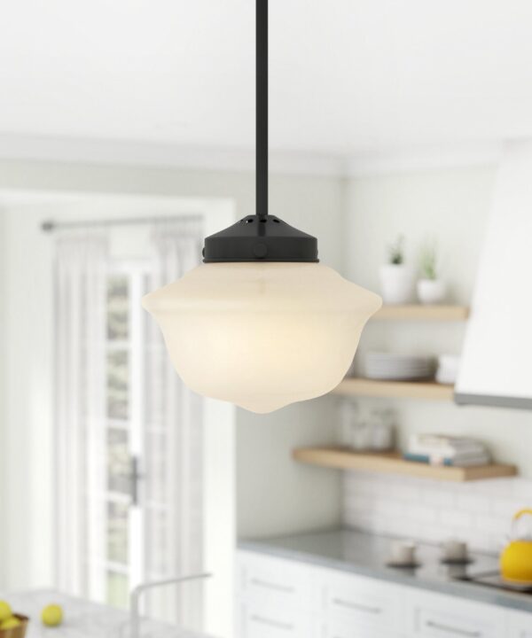 Sille 1 - Light Single Schoolhouse Pendant