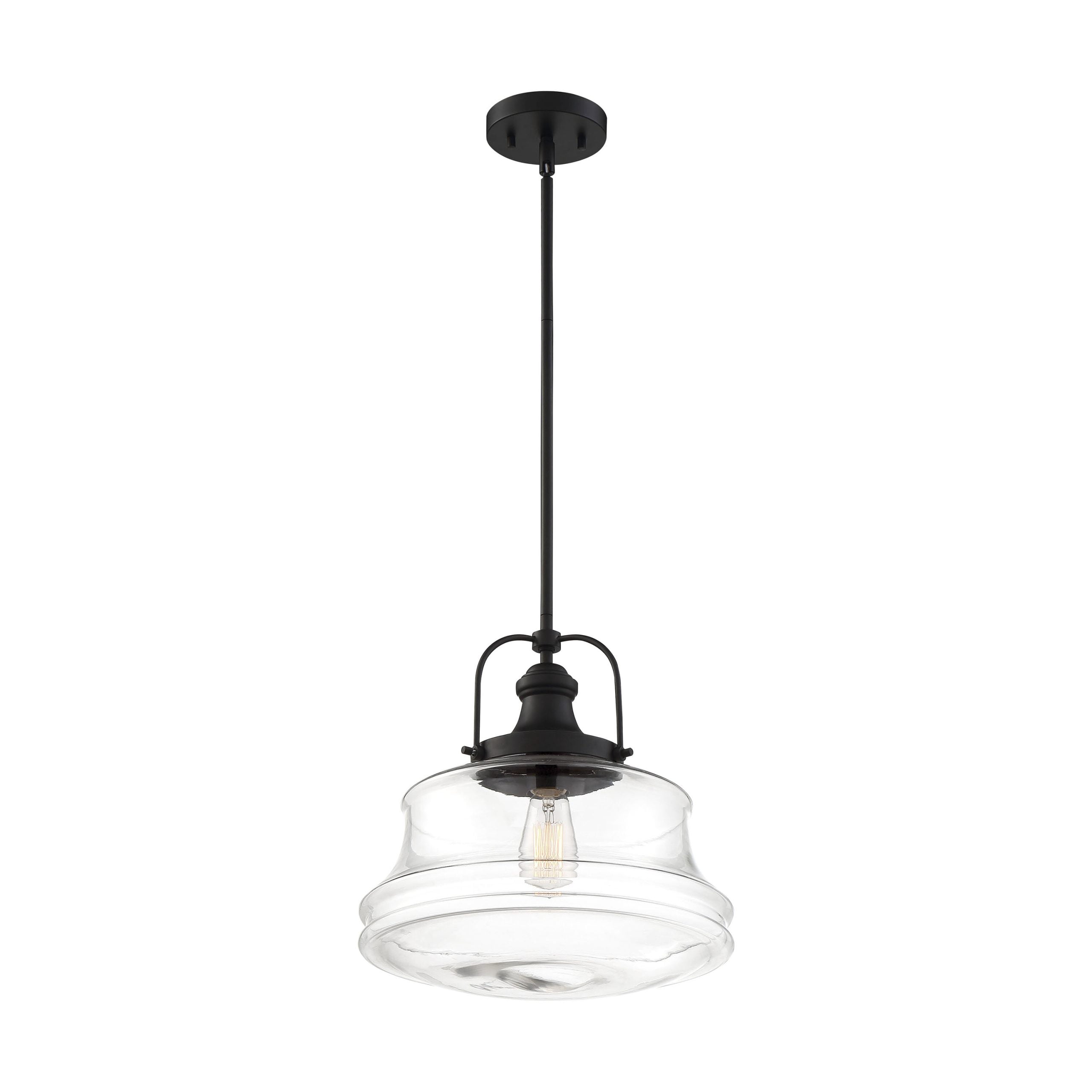 Elvis 1 - Light Single Schoolhouse Pendant