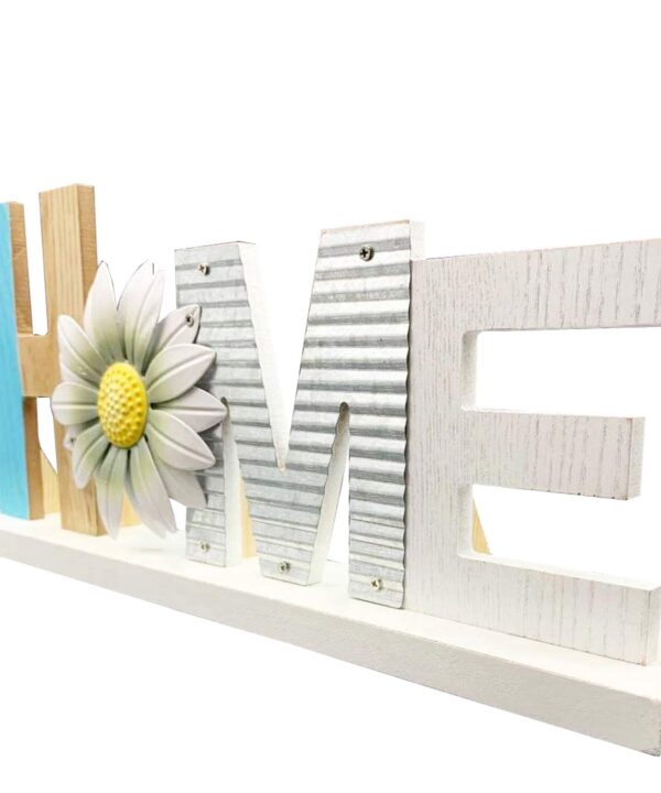 Bilgi Wooden Block Letters Home Sign Primitive Farmhouse Decoration