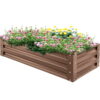 Truro 8 ft x 2 ft Wood Raised Garden Bed