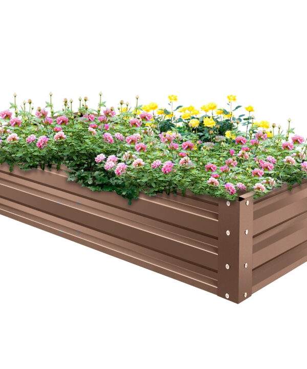 Carsynn Galvanized Steel Raised Garden Bed