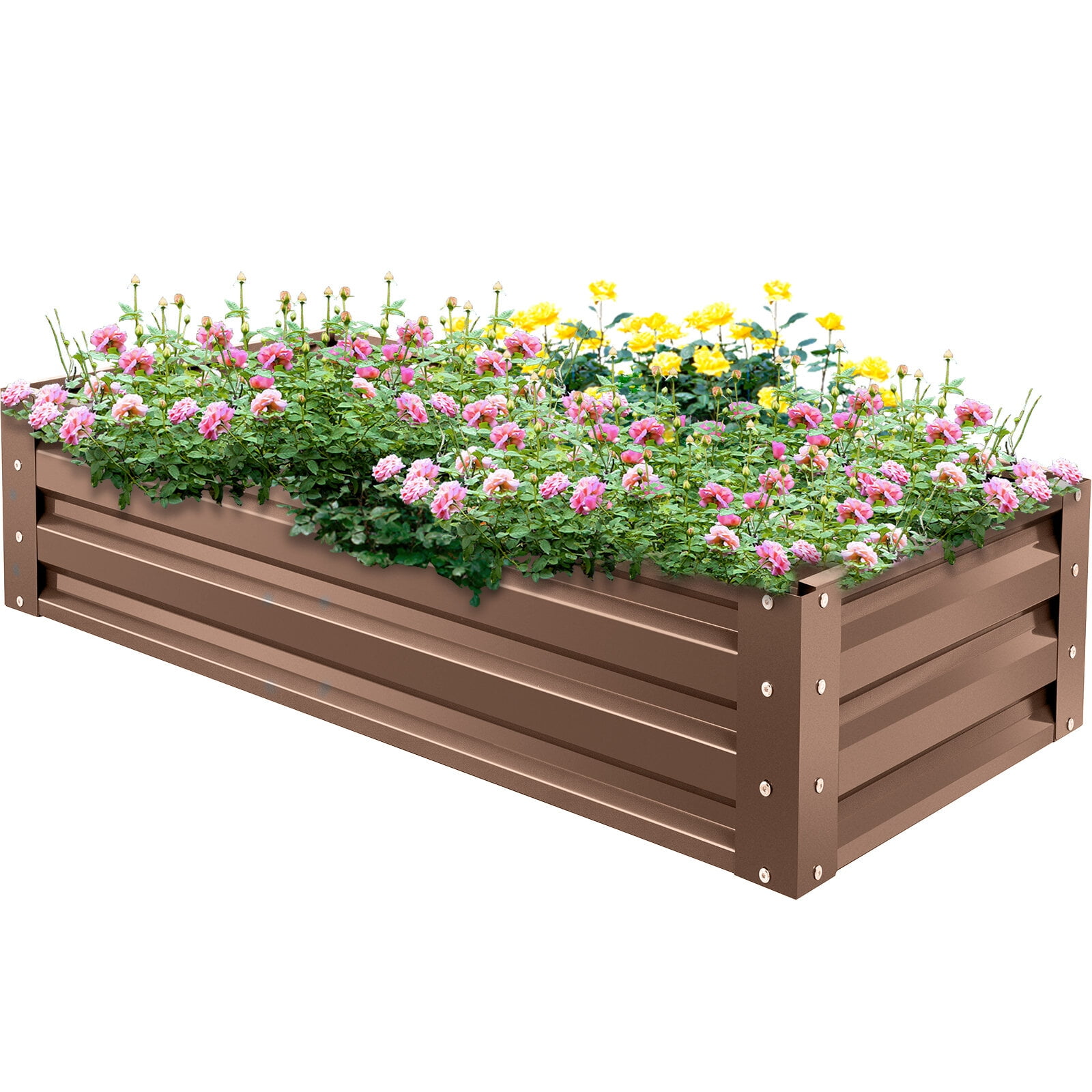 Carsynn Galvanized Steel Raised Garden Bed