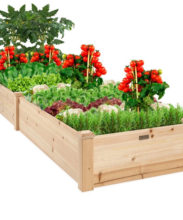 Truro 8 ft x 2 ft Wood Raised Garden Bed