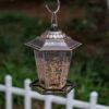 More Birds Songbird Vintage Bird Feeder, Sunflower and Thistle Feeder, 4 Feeding Ports, 1.5 lb Seed Capacity More Birds Songbird Vintage Bird Feeder, Sunflower and Thistle Feeder, 4 Feeding Ports, 1.5 lb Seed Capacity