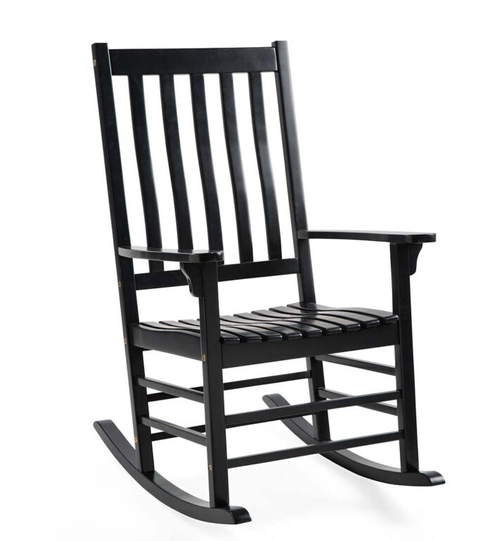 Tei Small Wood Rocker Shop for Indoor/Outdoor Slatted Wood Rocker