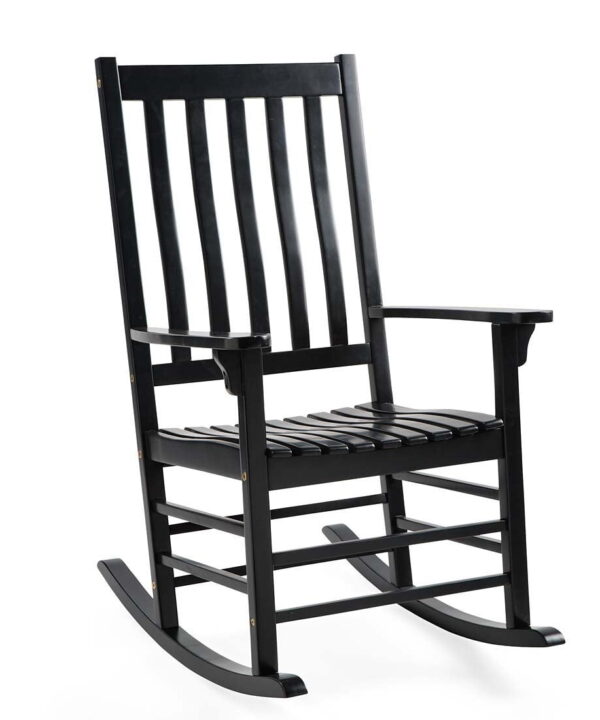 Indoor/Outdoor Slatted Wood Rocker