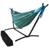 Sunnydaze Brazilian Double Hammock with Stand- 2-Person, for Outdoor Use, Sea Grass