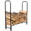 Sunnydaze 4-Foot Firewood Log Rack, Log Rack ONLY