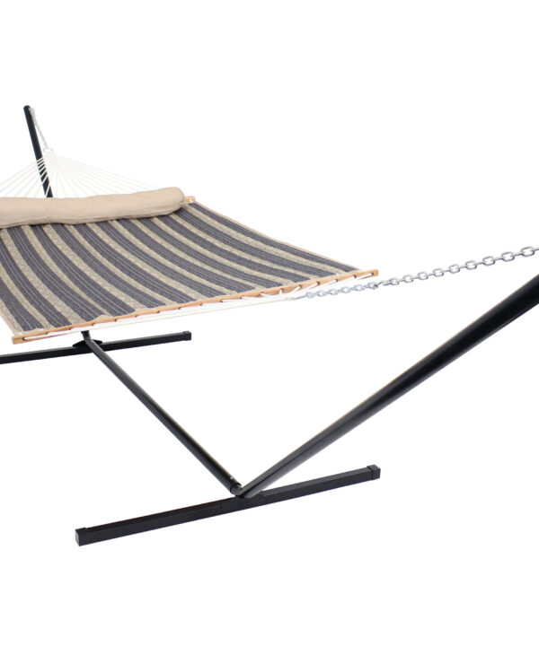 Sunnydaze Quilted Fabric Hammock with Stand - Mountainside