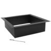 Sunnydaze Square Heavy-Duty Fire Pit Rim/Liner, DIY Fire Pit Above or In-Ground, Steel, 30-Inch Sunnydaze Square Heavy-Duty Fire Pit Rim/Liner, DIY Fire Pit Above or In-Ground, Steel, 30-Inch