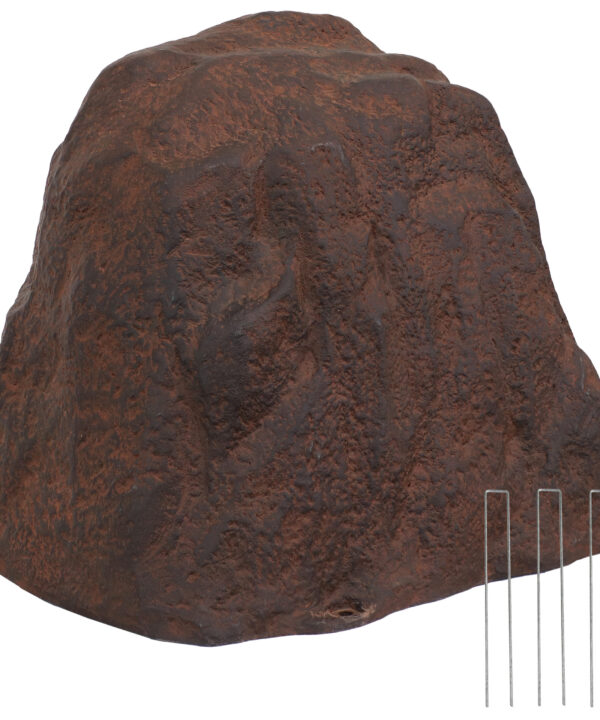 Artificial Polyresin Landscape Rock with Stakes – Brown