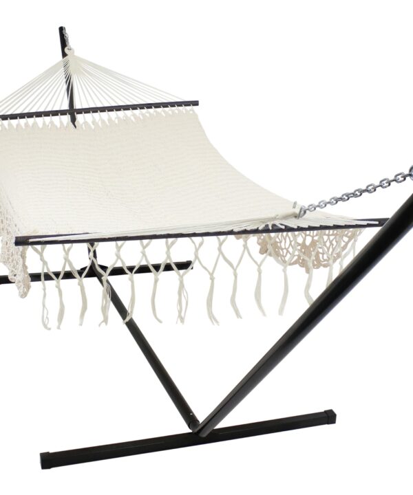 Sunnydaze American DeLuxe Style Mayan Hammock & Stand