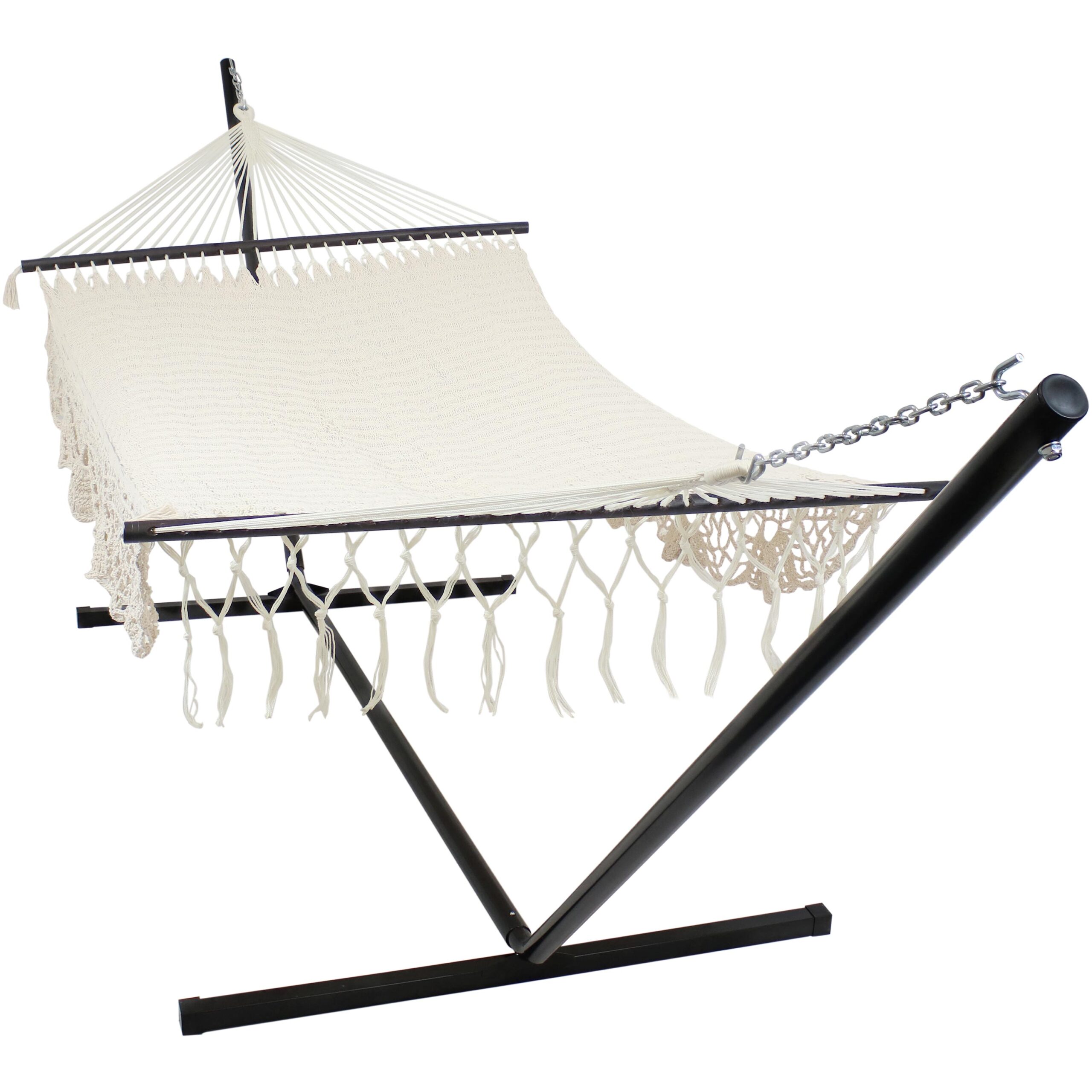 Sunnydaze American DeLuxe Style Mayan Hammock & Stand